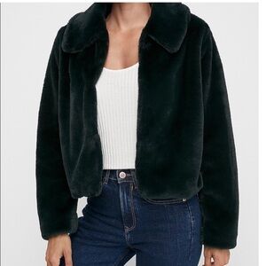 Express Faux-Fur Jacket Sz M